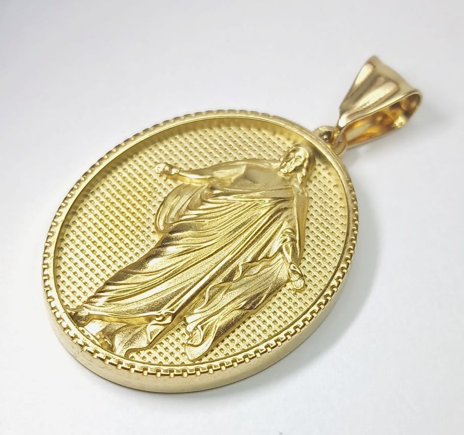 Combo Promocional: Cadena Roma para Hombre + Dije Jesus Resucitado