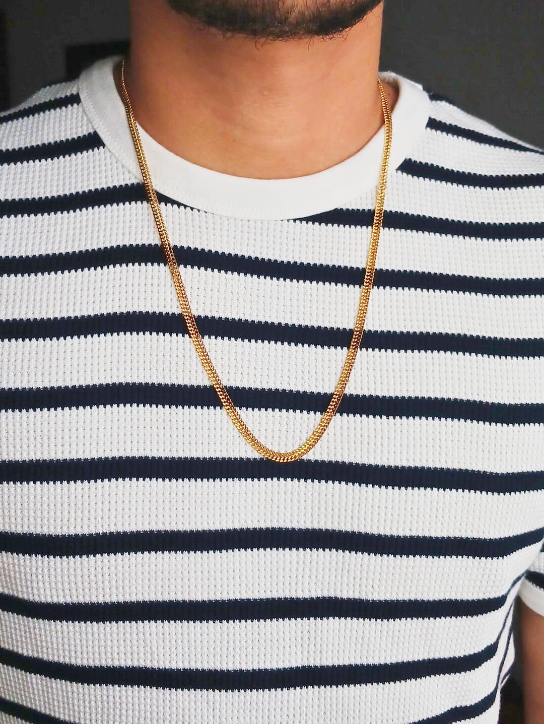 Combo Promocional: Cadena Roma para Hombre + Dije Jesus Resucitado