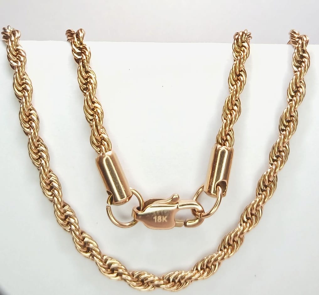 Cadena Lazo Rosa para Mujer