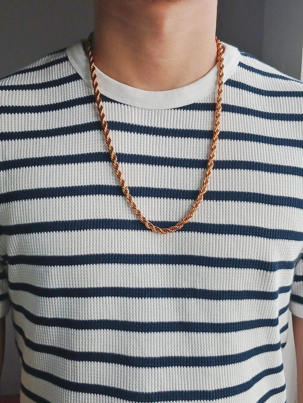 Cadena Lazo Rosa para Hombre