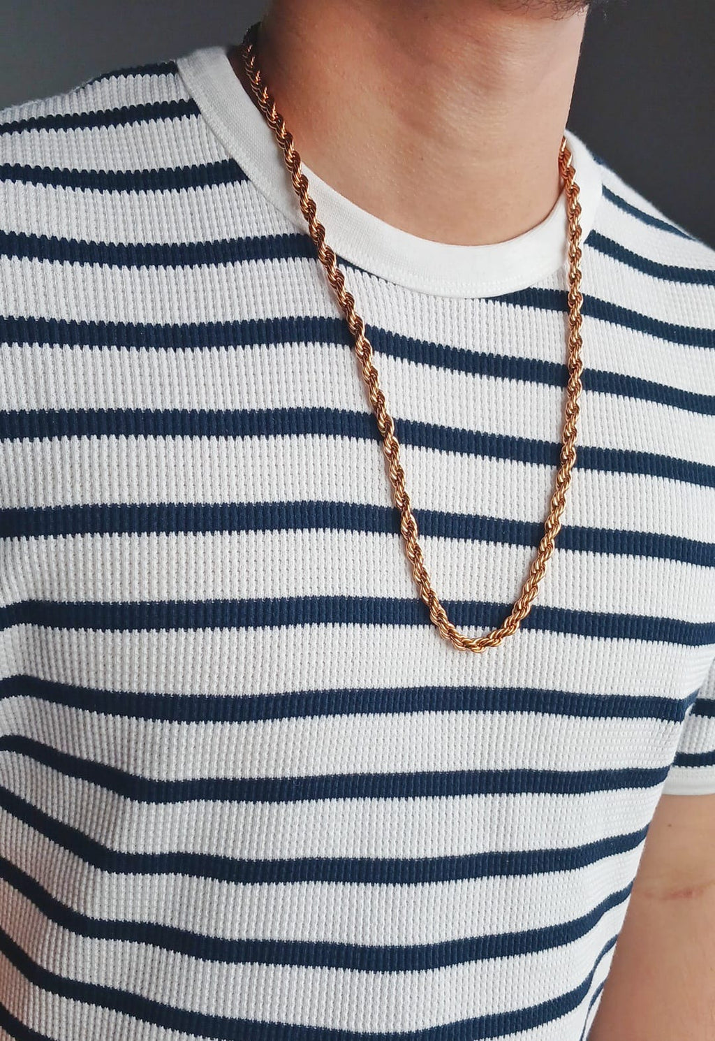 Cadena Lazo Rosa para Hombre